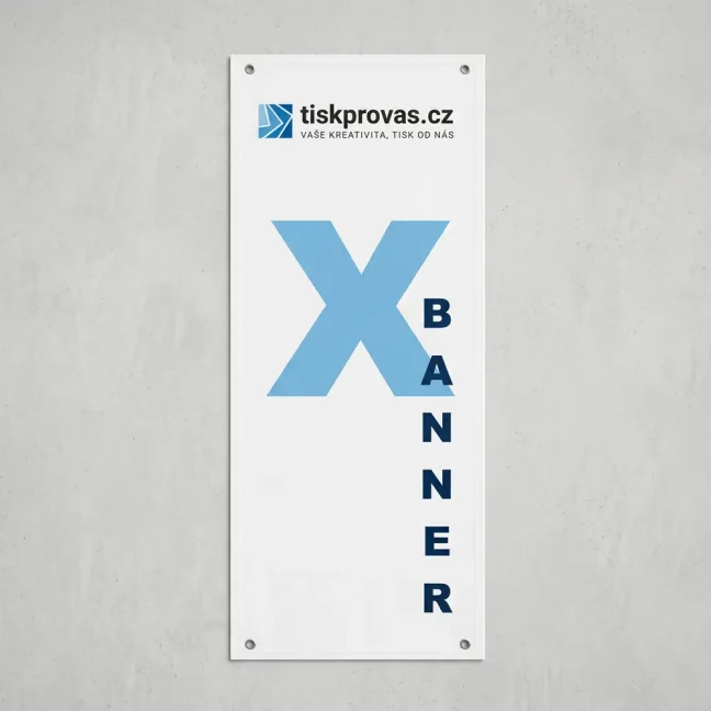 X-banner bez konstrukce