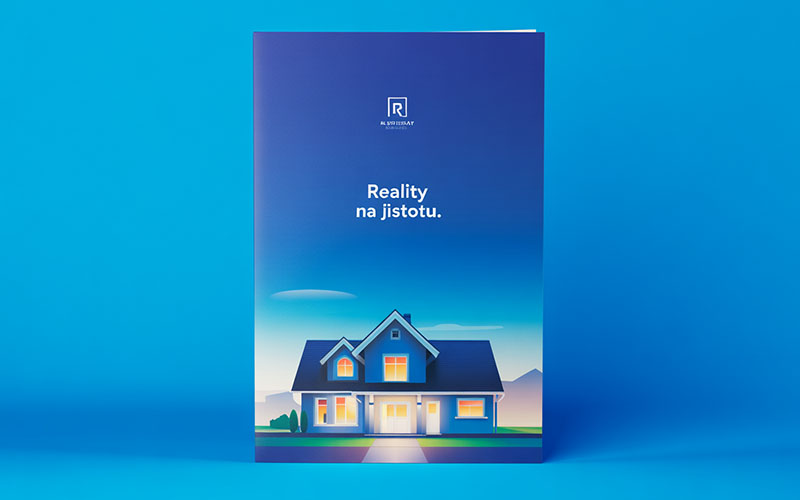 Firemní složka A4, malé klopy, přední strana