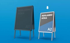 Hliníkové reklamní áčko A2 Hliníkové reklamní áčko A2