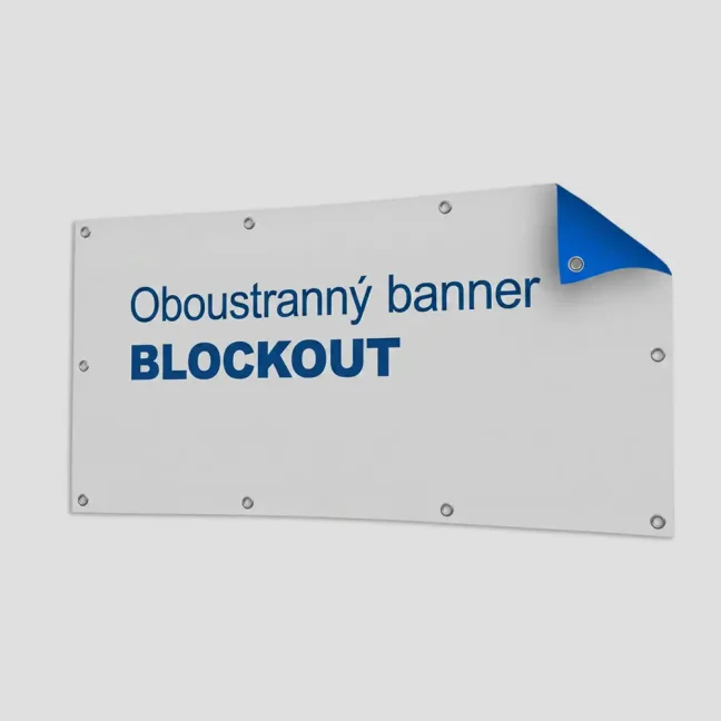 Oboustranný banner BLOCKOUT
