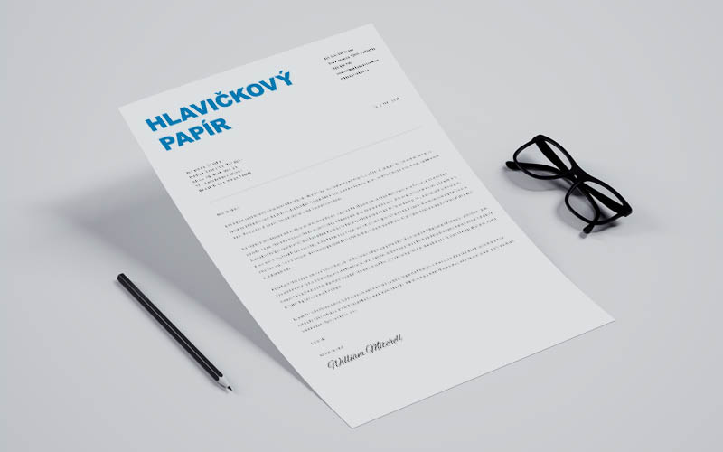 Tisk hlavičkových papírů A4