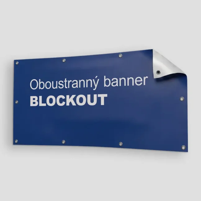 Oboustranný banner BLOCKOUT