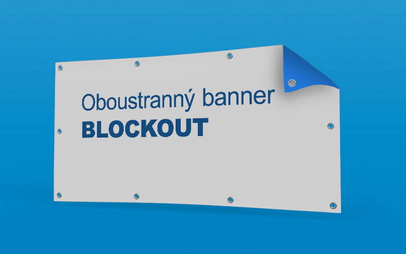 Oboustranný banner BLOCKOUT