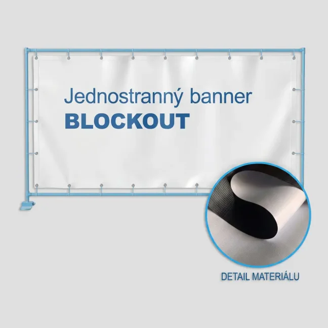 Jednostranný banner BLOCKOUT