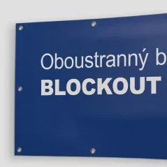 Oboustranný banner BLOCKOUT