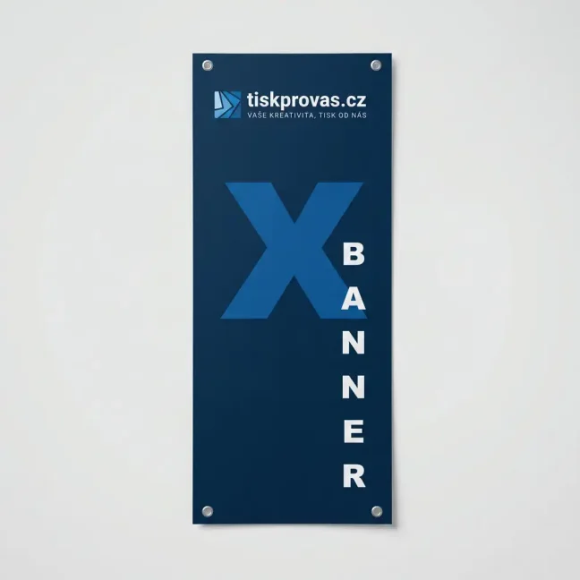 X-banner bez konstrukce