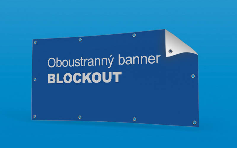 Oboustranný banner BLOCKOUT