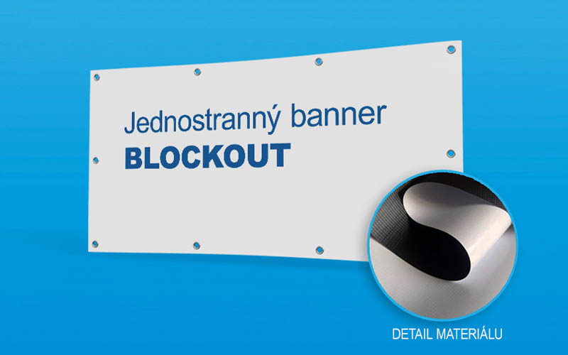 Jednostranný banner BLOCKOUT