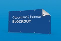 Oboustranný banner BLOCKOUT